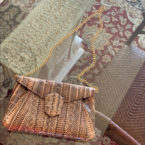 Real Python Chained Clutch - Picture 1 of 4